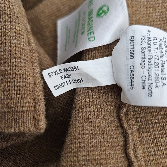 J.CREW Juliette Knit Sweater Cardigan Camel Long Sleeve Open Front Petite P2XS - Picture 6 of 6